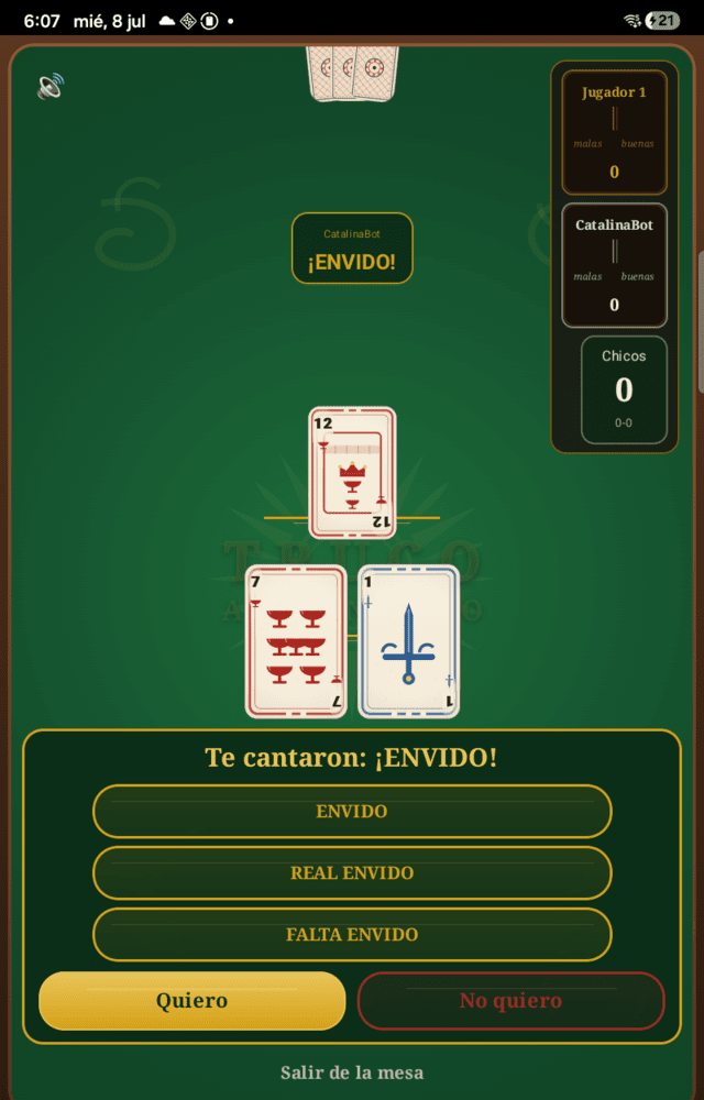 Truco Argentino screenshot